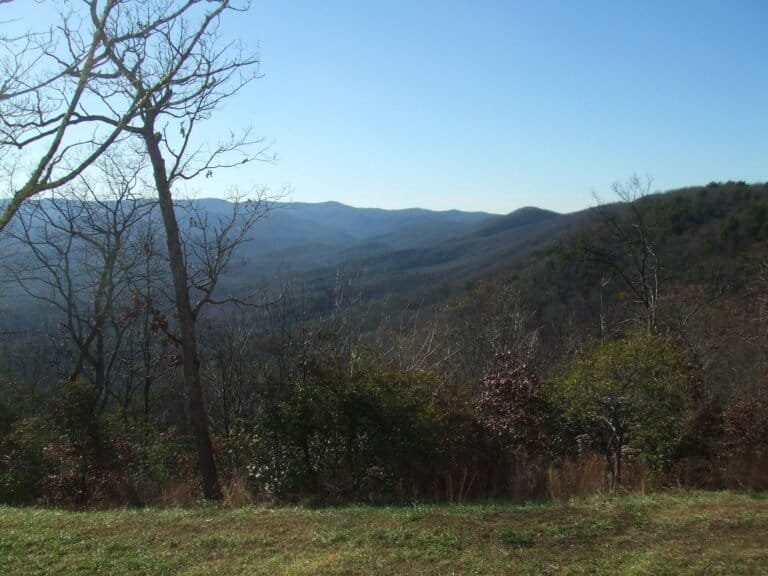 Mountain view from the lodge at Amicalola Falls State Park, Georgia