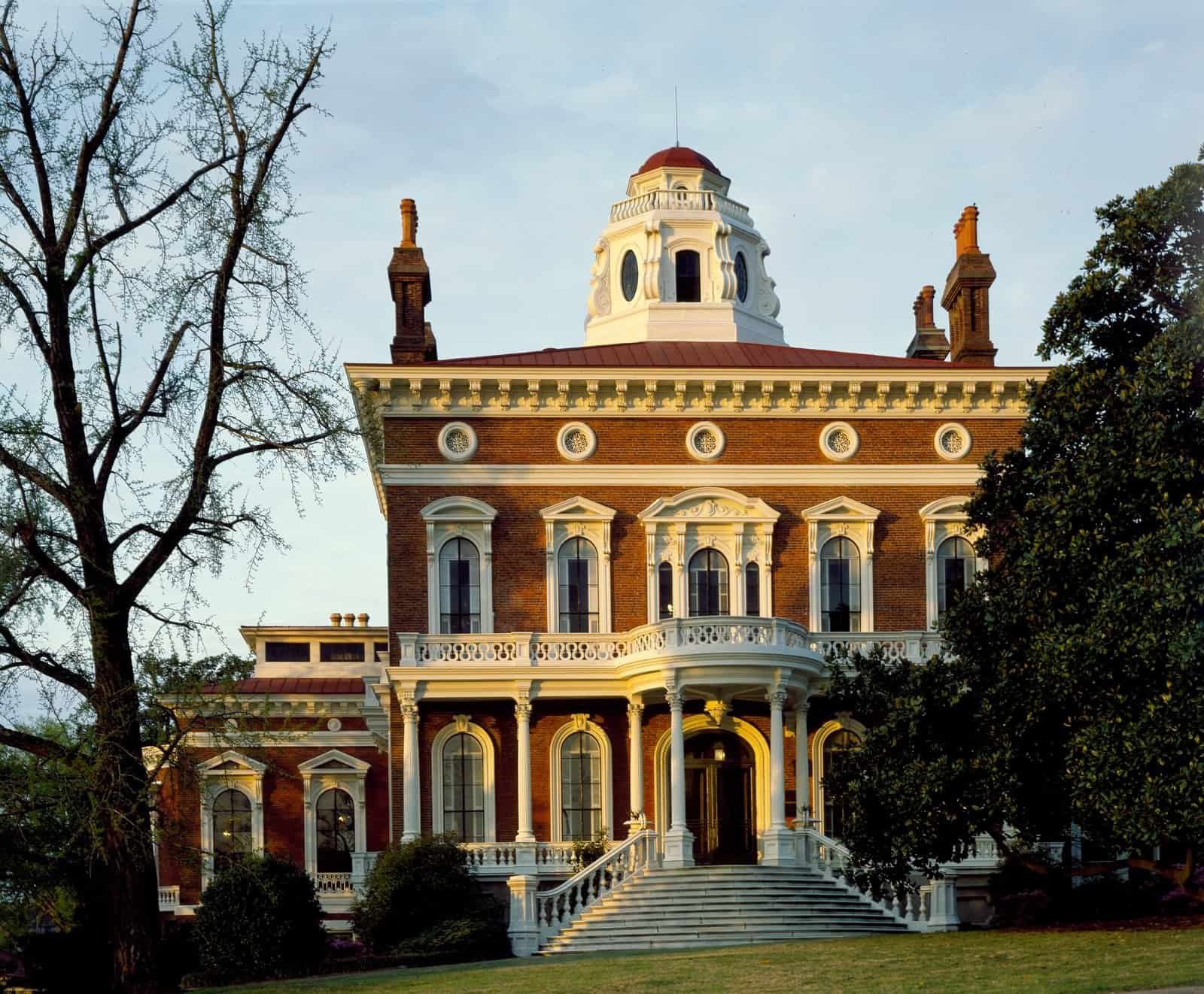 Hay House antebellum mansion exterior in Macon, GA