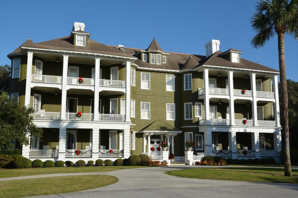Historic Jekyll Island Club Resort building in the National Historic Landmark District