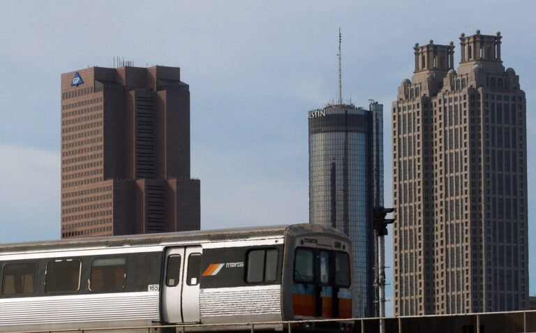 MARTA rapid transit train in Atlanta, Georgia