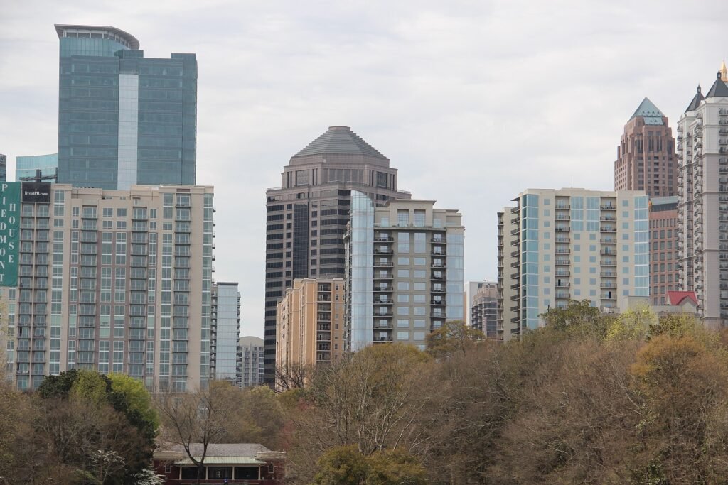 Noguchi Playscape playground sculpture in Piedmont Park, Atlanta