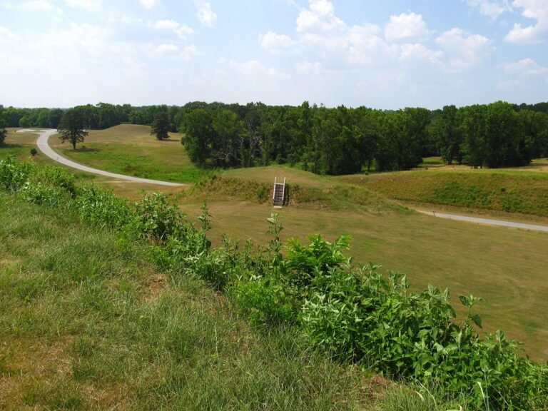Great Temple Mound at Ocmulgee Mounds National Historical Park in Macon, GA
