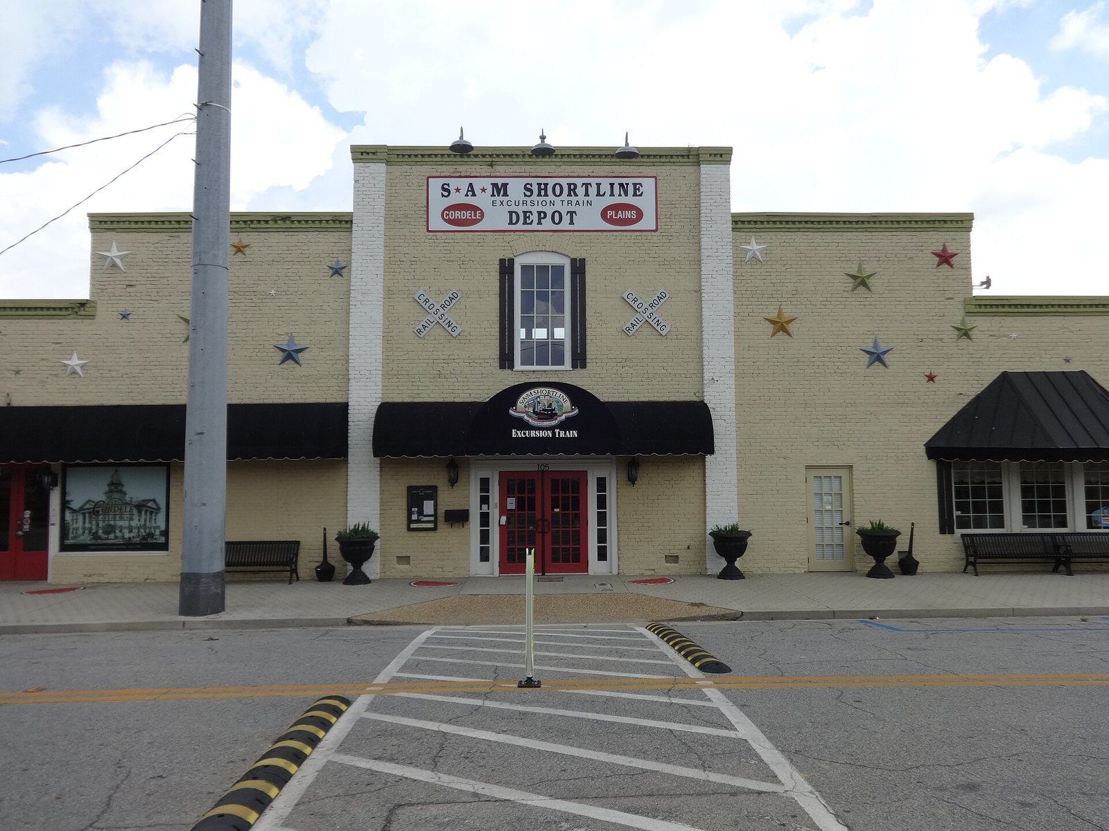 The SAM Shortline depot at Cordele, Georgia