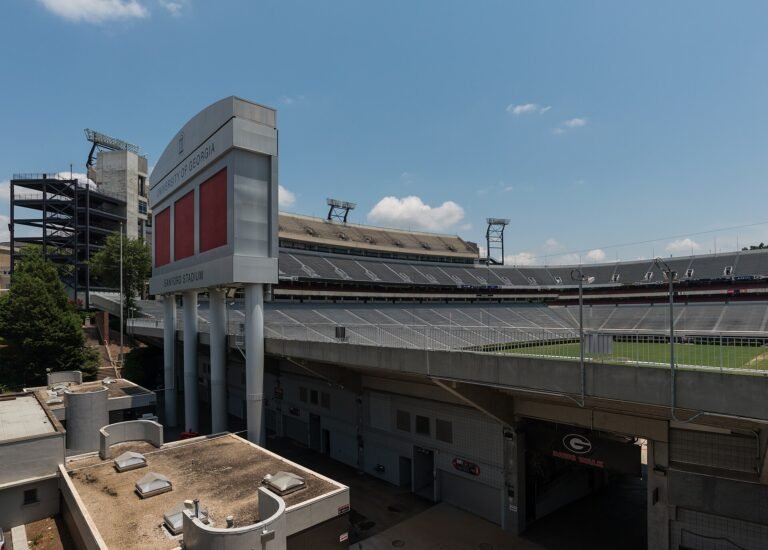 Sanford Stadium on the University of Georgia campus in Athens, GA