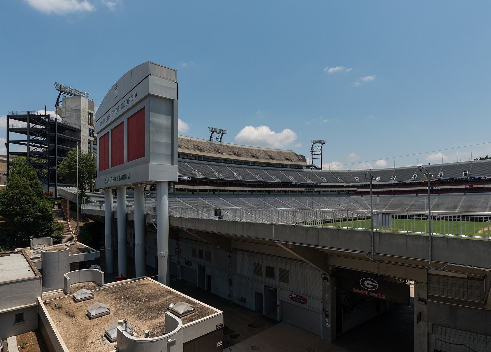 Sanford Stadium on the University of Georgia campus in Athens, GA