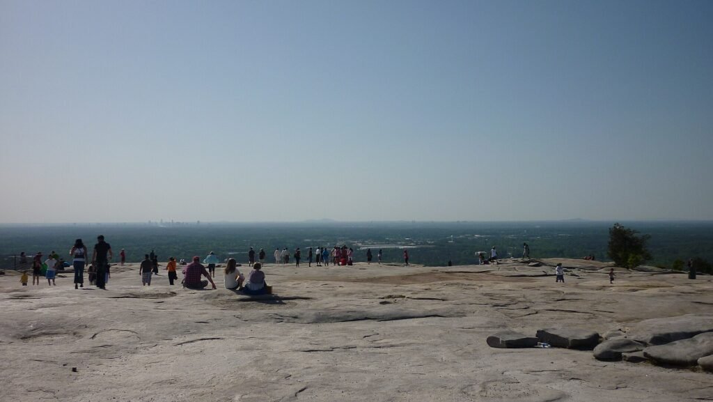 View from the summit of Stone Mountain near Atlanta, Georgia