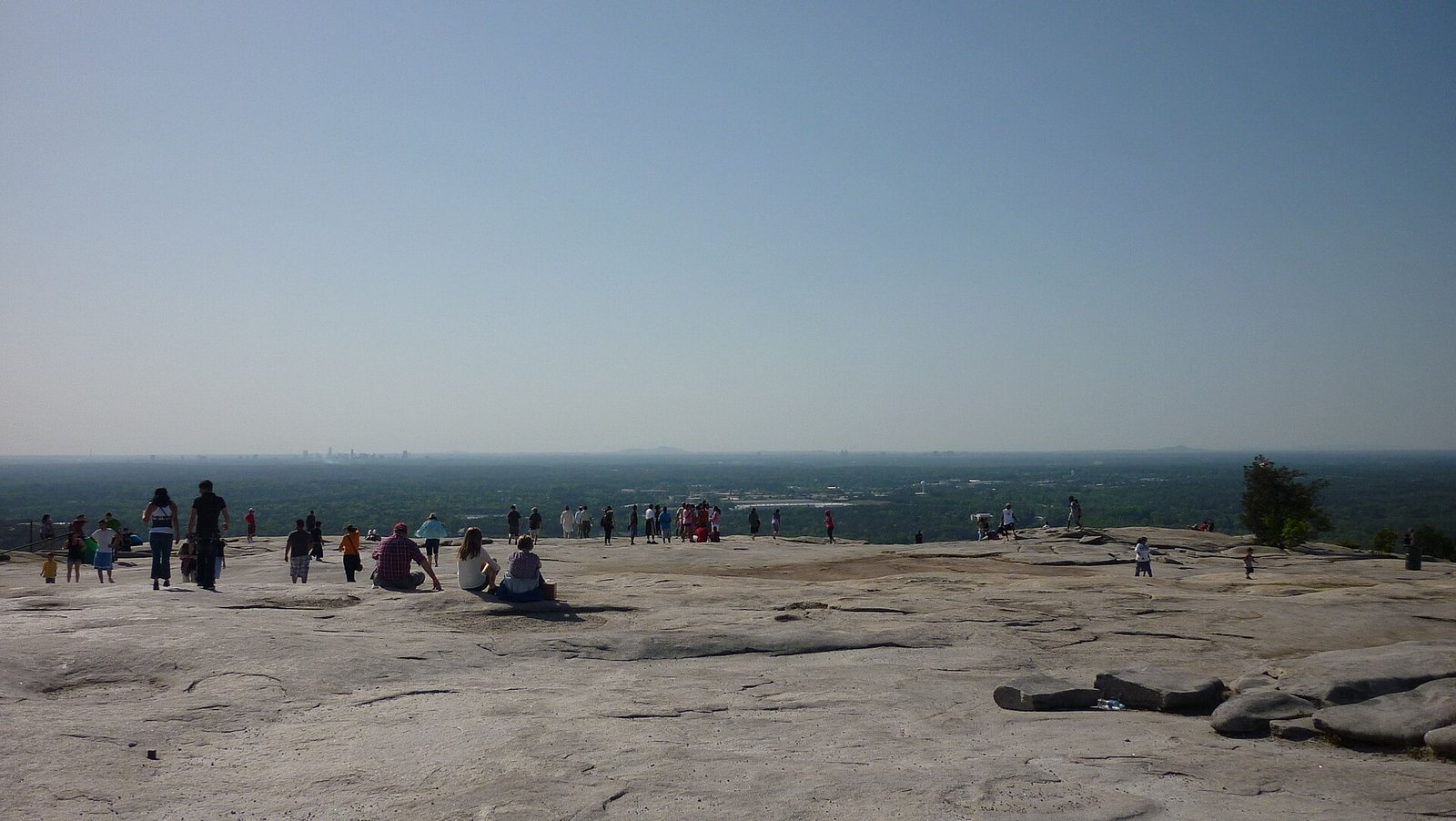 View from the summit of Stone Mountain near Atlanta, Georgia